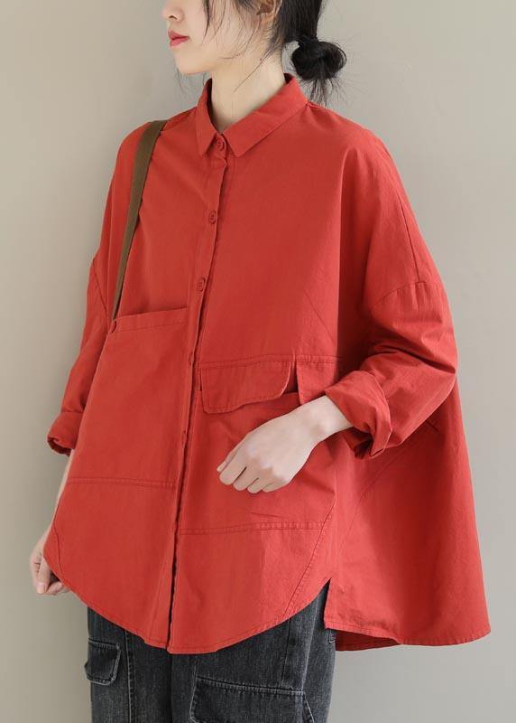 Kvinnors Asymmetrisk Kort Blus med Krage 6