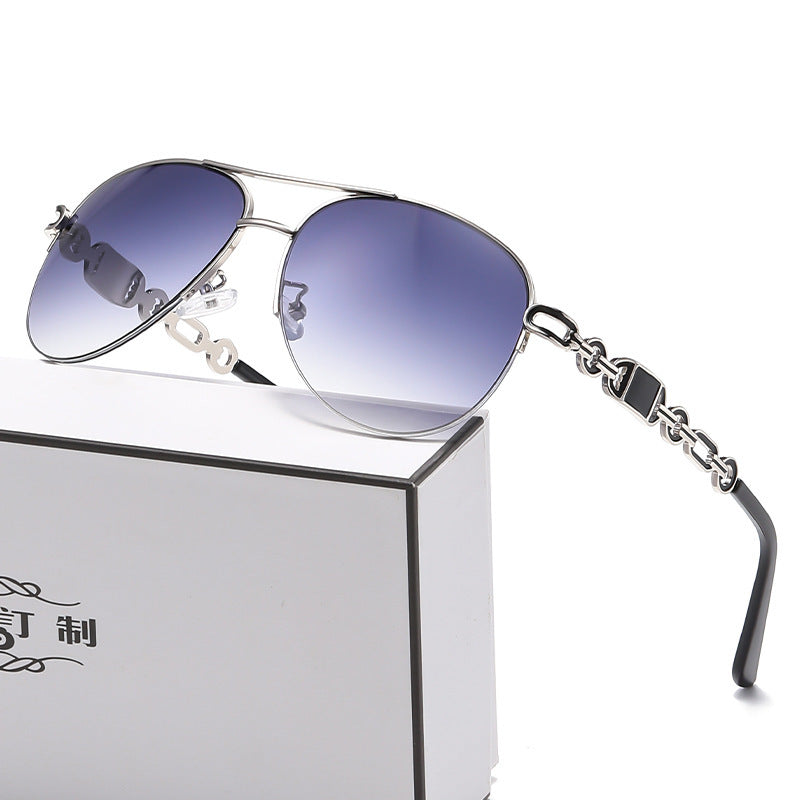Kvinnors Aviator Solglasögon med Kedjedetaljer 6