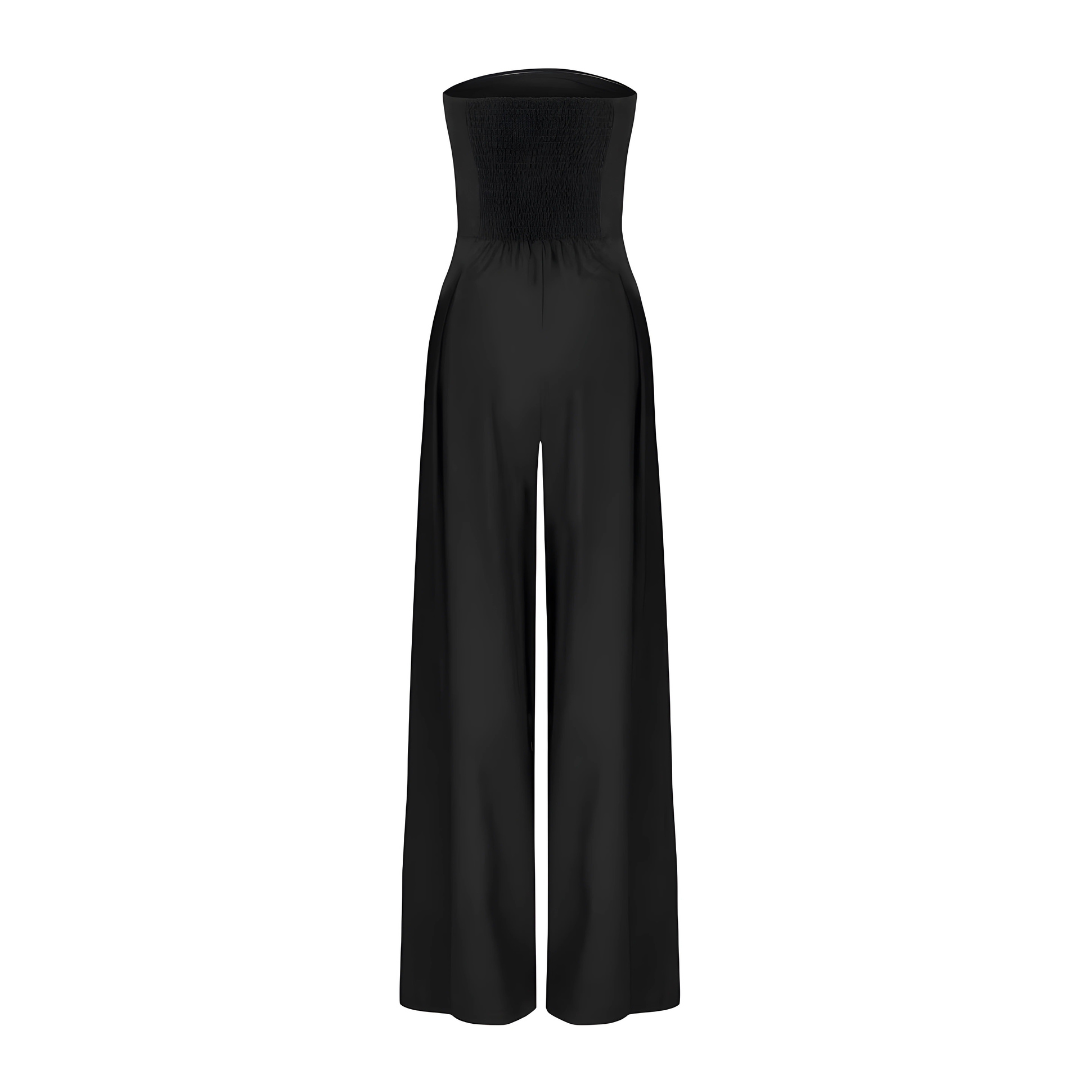 Kvinnors Axelbandslös Jumpsuit Med Strukturerad Design 3