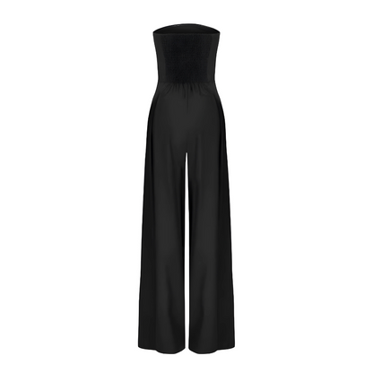 Kvinnors Axelbandslös Jumpsuit Med Strukturerad Design 3