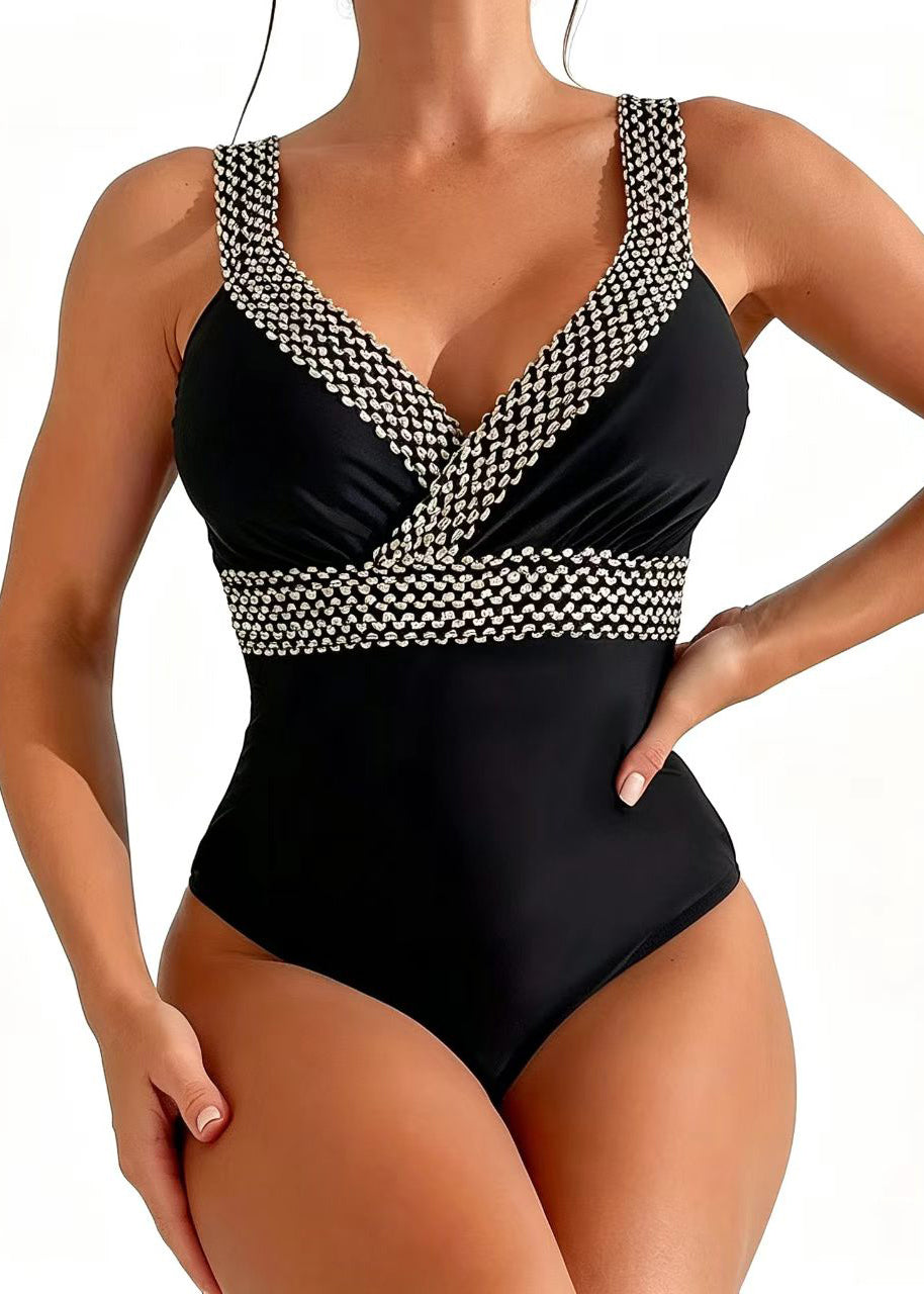 Kvinnors Badkläder Bodysuit Boho Stil 4