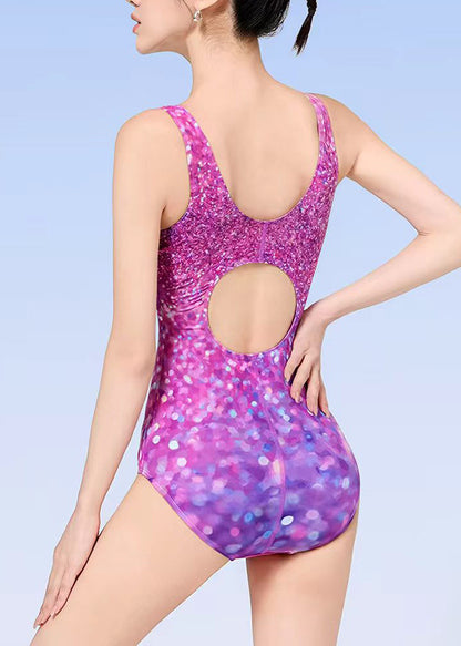 Kvinnors Badkläder Bodysuit med Rostryck 4