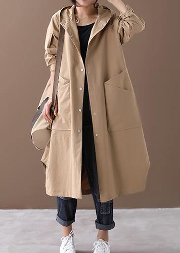 Kvinnors Baggy Coat med Stora Fickor 2