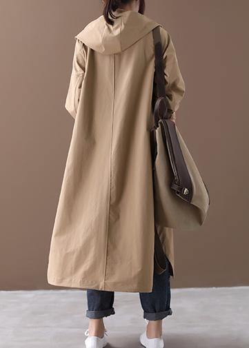 Kvinnors Baggy Coat med Stora Fickor 3