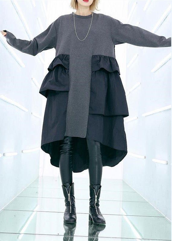 Kvinnors Baggy Klänning med Lång Ärmar 1