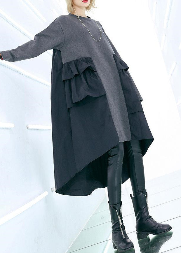 Kvinnors Baggy Klänning med Lång Ärmar 2