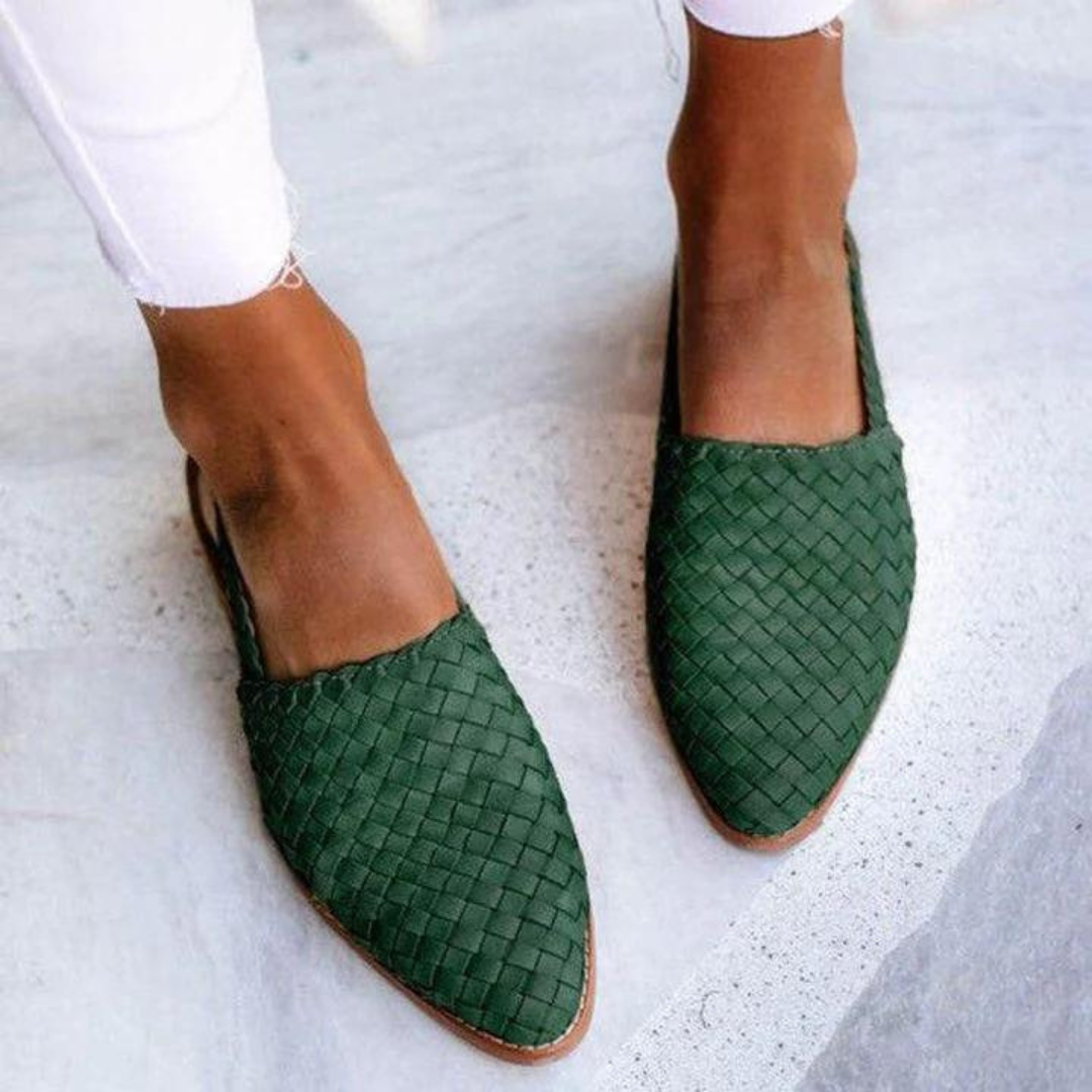 Kvinnors Ballerinas Vävda Design 1
