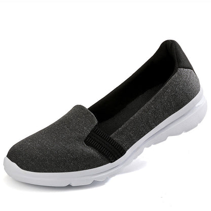 Kvinnors Ballerinor Slip-On med Elastiska Remmar 7