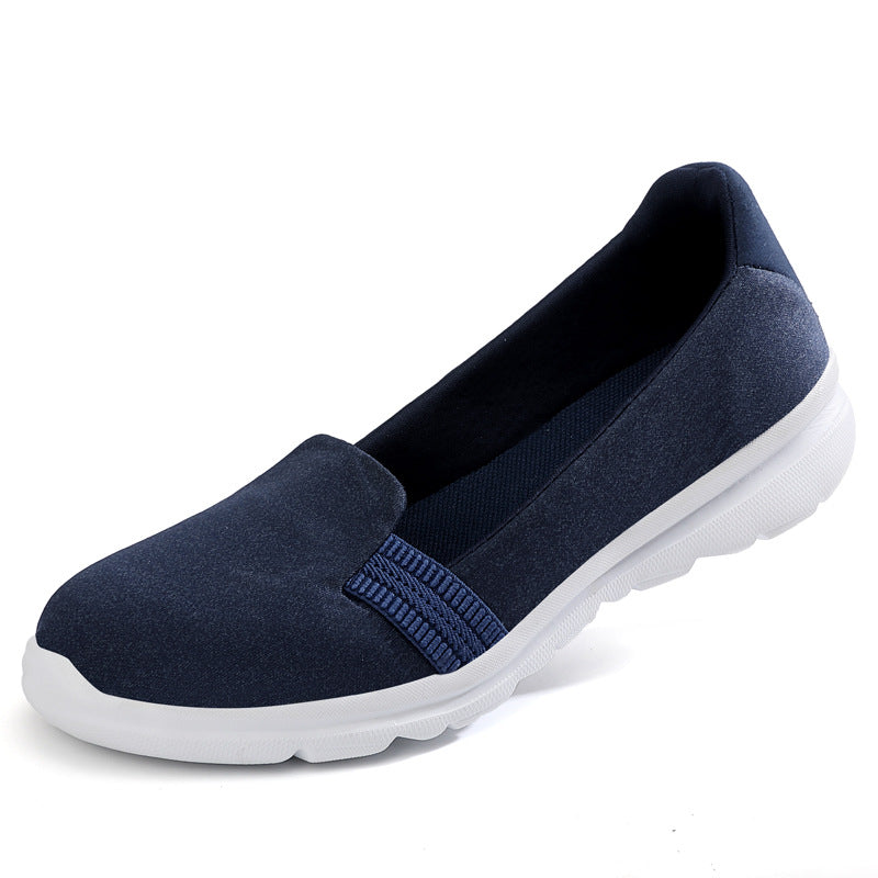 Kvinnors Ballerinor Slip-On med Elastiska Remmar 8