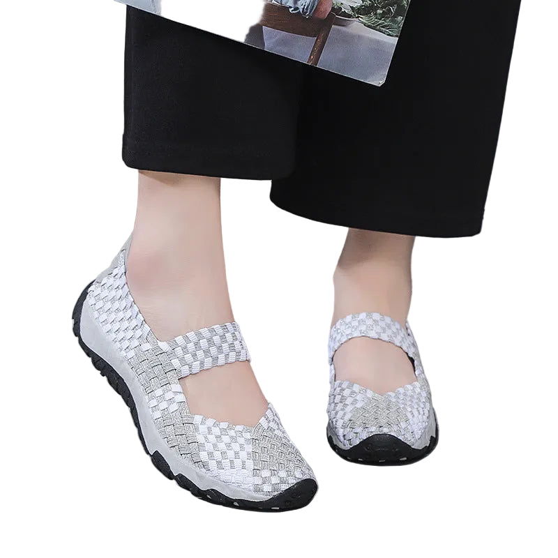 Kvinnors Ballerinor med Elastiska Remmar 0