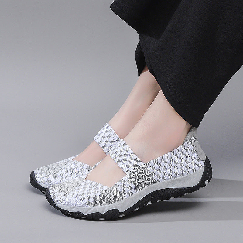 Kvinnors Ballerinor med Elastiska Remmar 3
