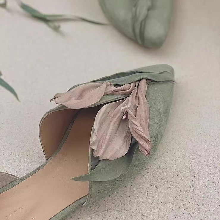Kvinnors Ballerinor med Spets och Blomdetaljer 2