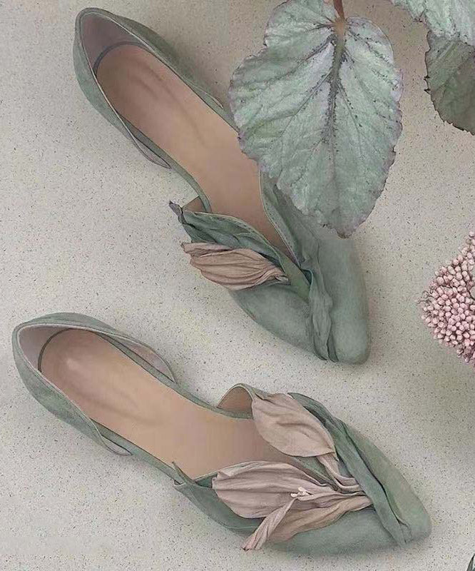 Kvinnors Ballerinor med Spets och Blomdetaljer 4