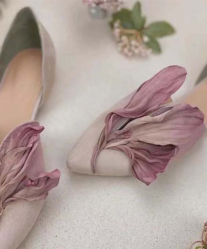 Kvinnors Ballerinor med Spets och Blomdetaljer 5