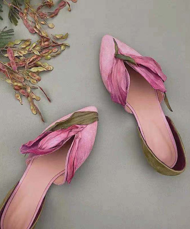 Kvinnors Ballerinor med Spets och Blomdetaljer 6