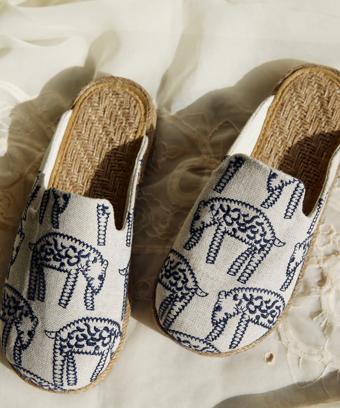Kvinnors Bekväma Broderade Sandaler 1