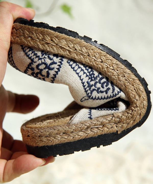 Kvinnors Bekväma Broderade Sandaler 4