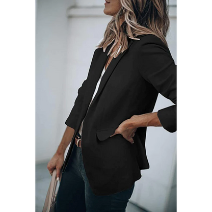 Kvinnors Blazer Med Tidlös Design 15