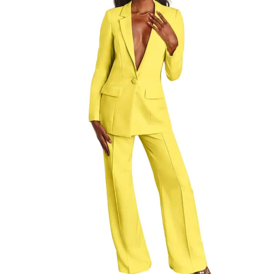 Kvinnors Blazer Set Professionell Stil 0