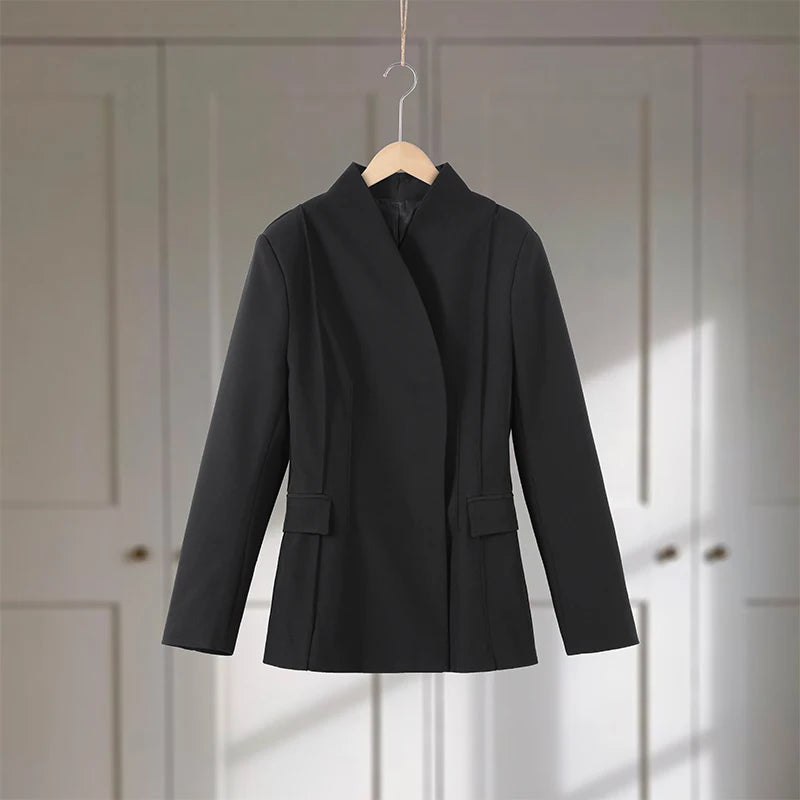Kvinnors Blazer Set med Vida Ben 12