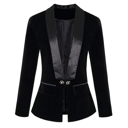 Kvinnors Blazer i Sammetstil 3