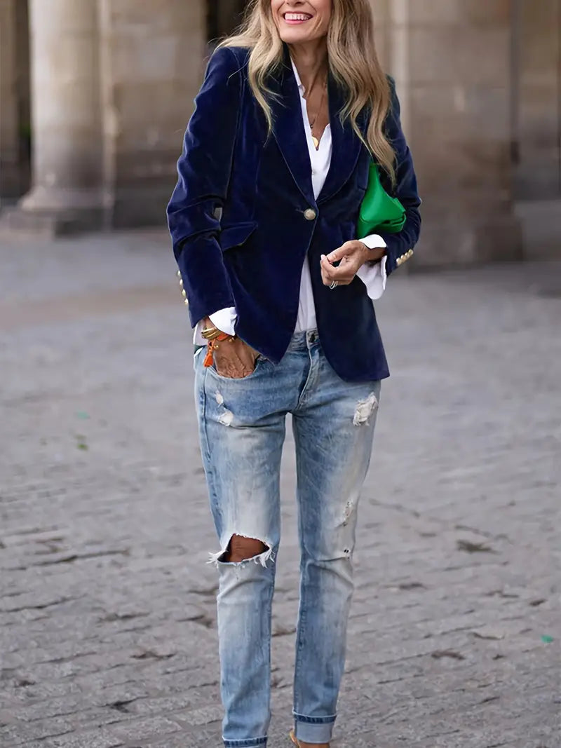 Kvinnors Blazer med Tidlös Stil 7