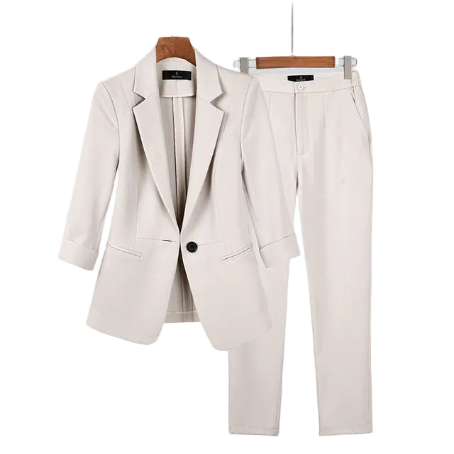 Kvinnors Blazer och Byxensemble Modern Stil 0