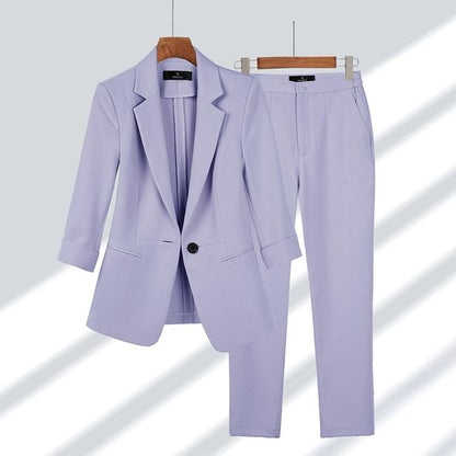 Kvinnors Blazer och Byxensemble Modern Stil 3