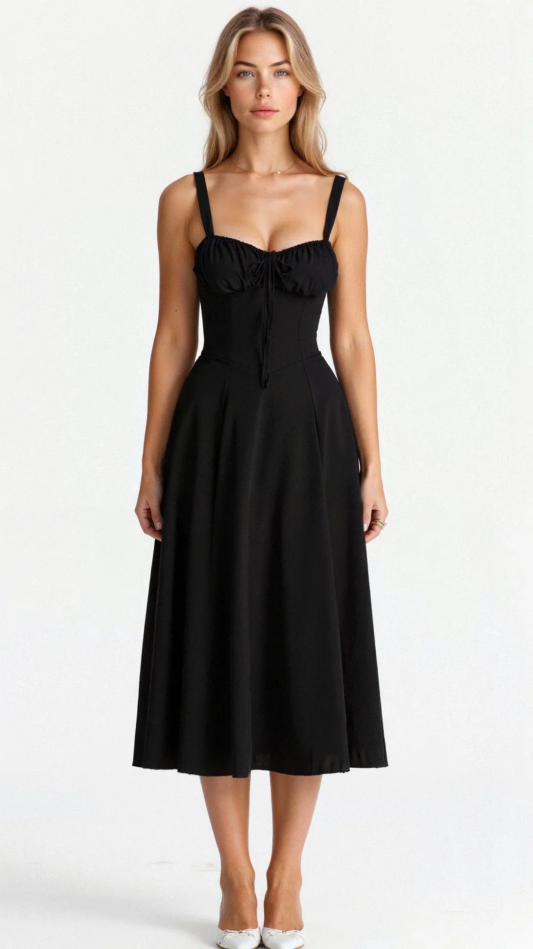 Kvinnors Blommig Bustier Klänning 4