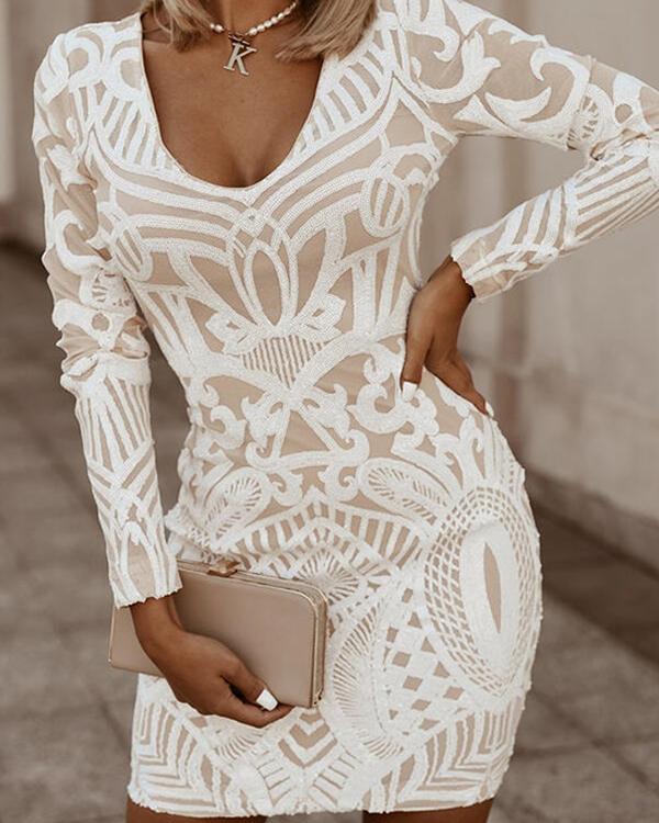 Kvinnors Bodycon Klänning Modern Design 1