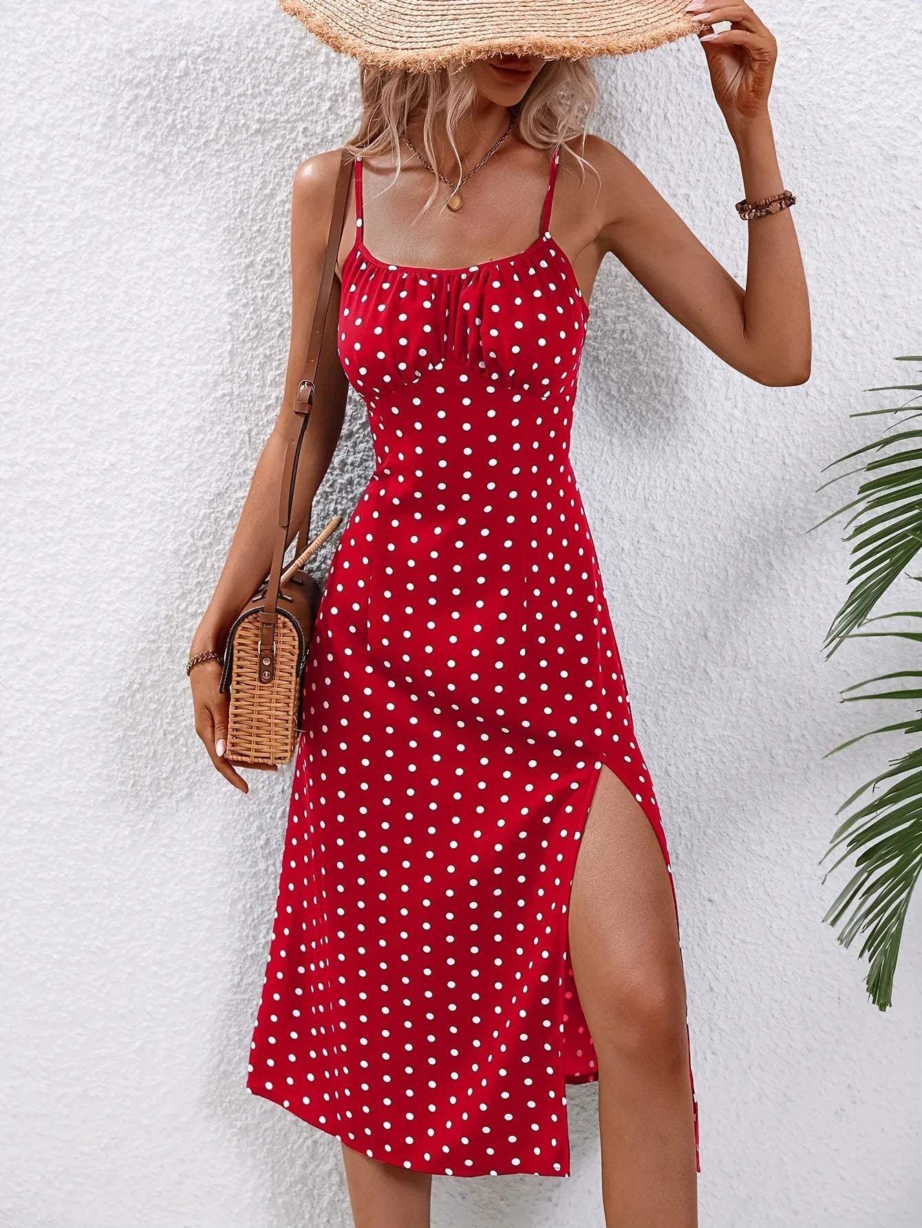 Kvinnors Boho Beach Klänning med Blommönster 4