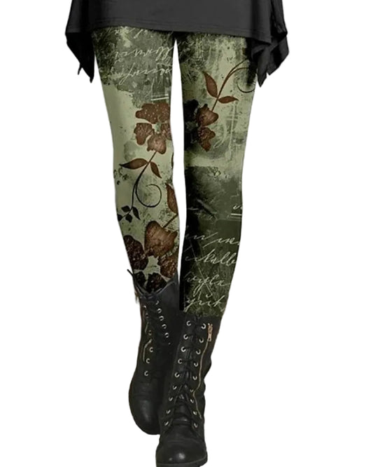 Kvinnors Boho Leggings Trendig Mönsterdesign 0