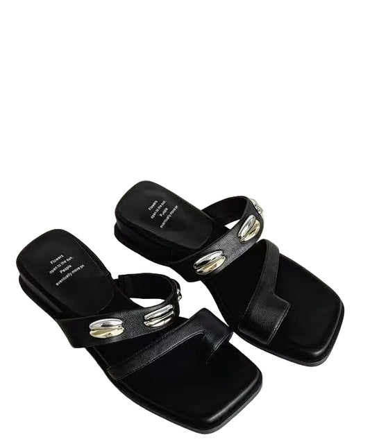 Kvinnors Boho Sandaler med Öppen Tå 0