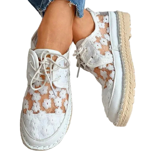 Kvinnors Broderade Sneakers Stiliga 3