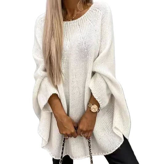 Kvinnors Cape-tröja Oversized med Batwing-ärmar 1