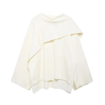 Kvinnors Cape Coat Draperad 3