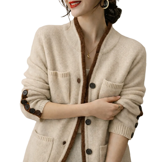 Kvinnors Cardigan i Mjuk Stickning 0