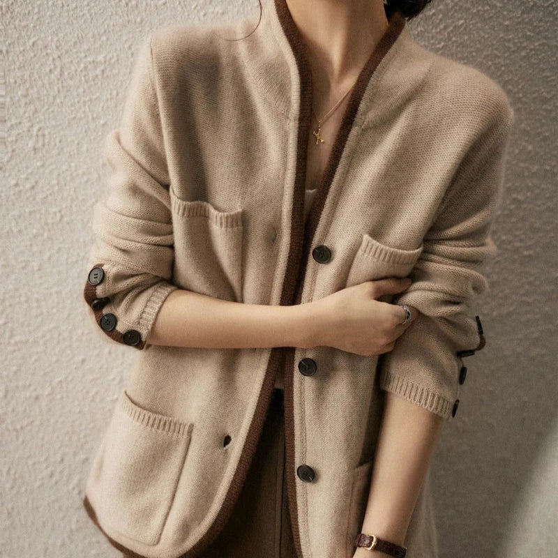 Kvinnors Cardigan i Mjuk Stickning 3