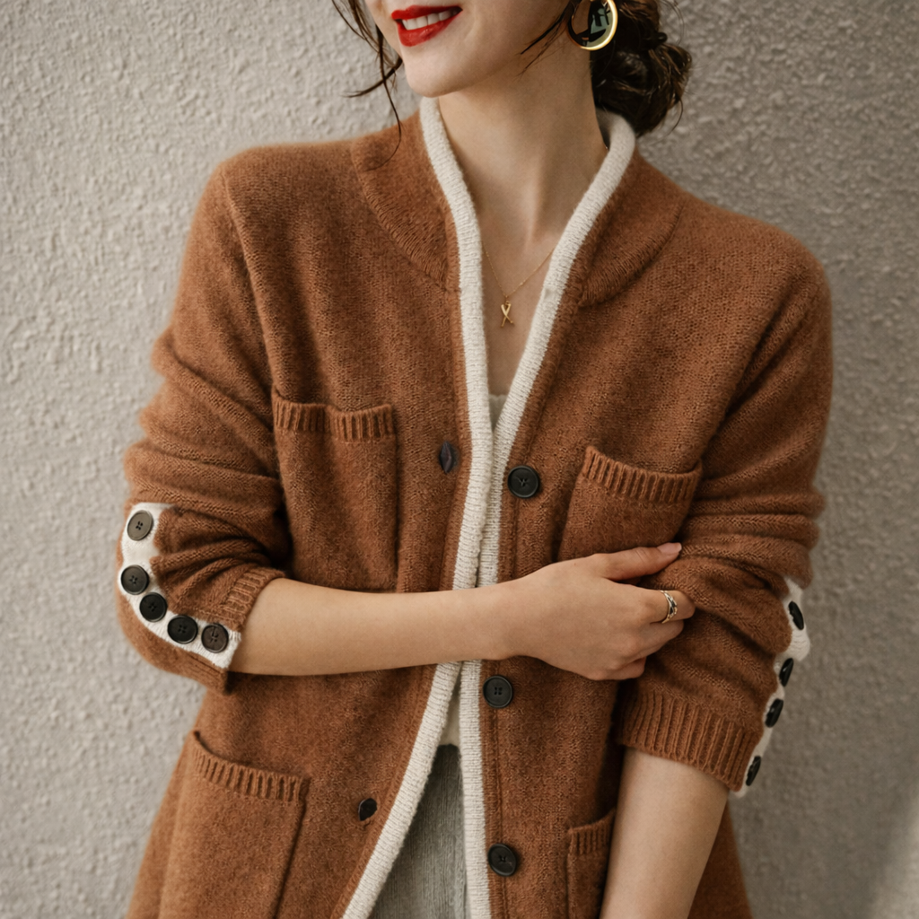Kvinnors Cardigan i Mjuk Stickning 4
