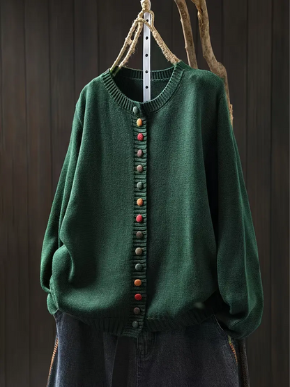 Kvinnors Cardigan med Elegant Drapering 5