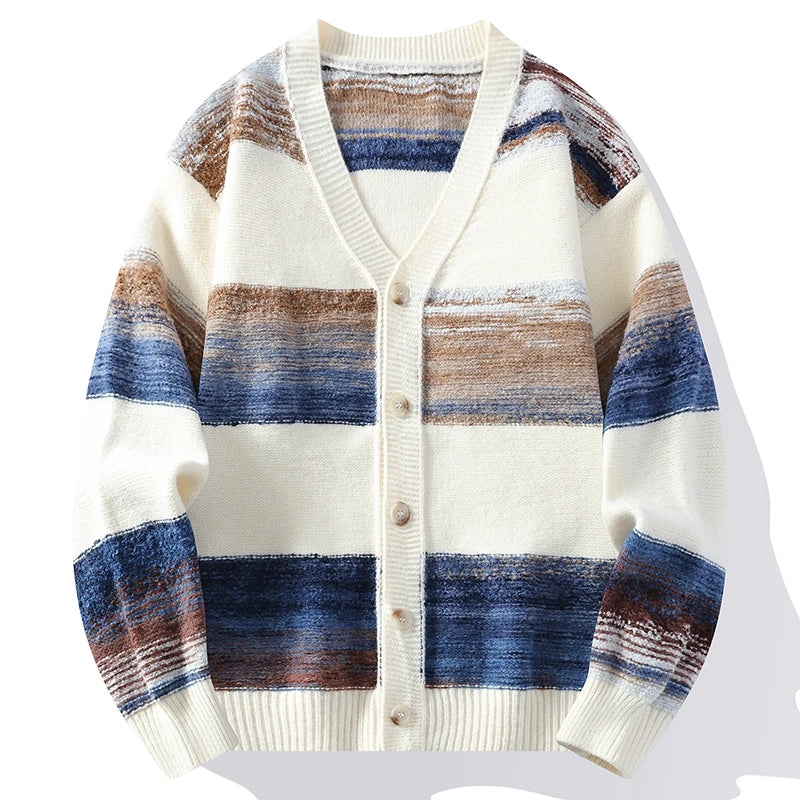 Kvinnors Cardigan med Penseldrag Design 5