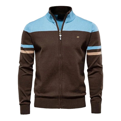 Kvinnors Cardigan med Unik Design och Stativkrage 0
