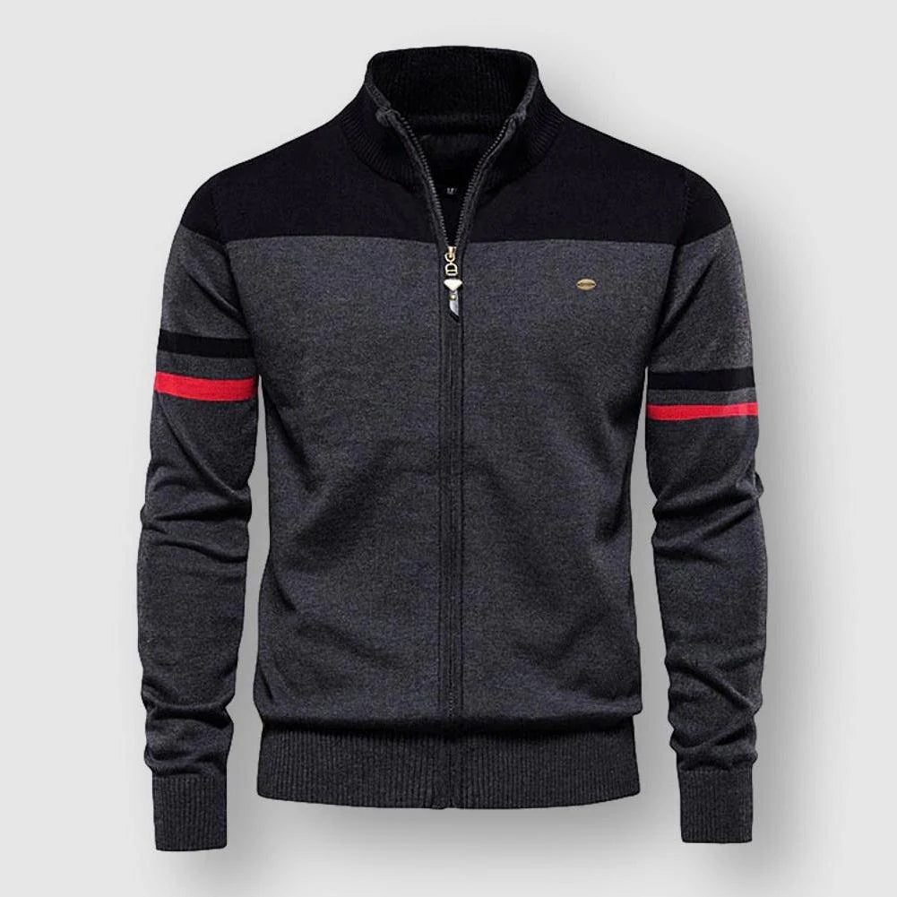 Kvinnors Cardigan med Unik Design och Stativkrage 2