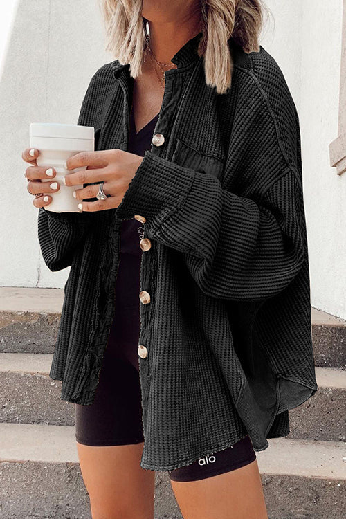 Kvinnors Casual Jacka med Fickor 2