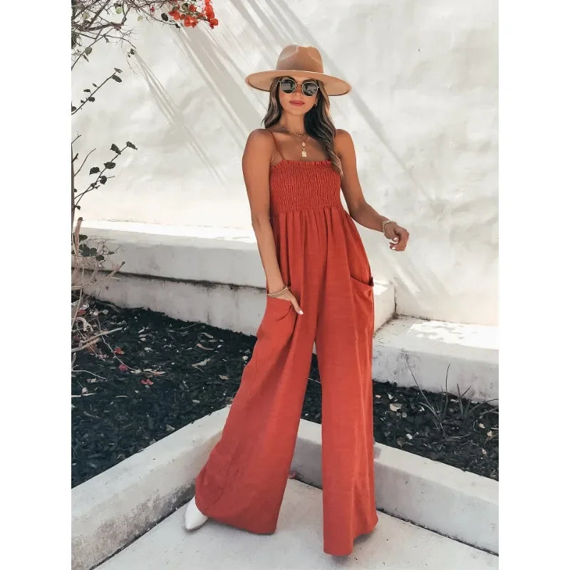 Kvinnors Casual Jumpsuit med Vida Ben 7