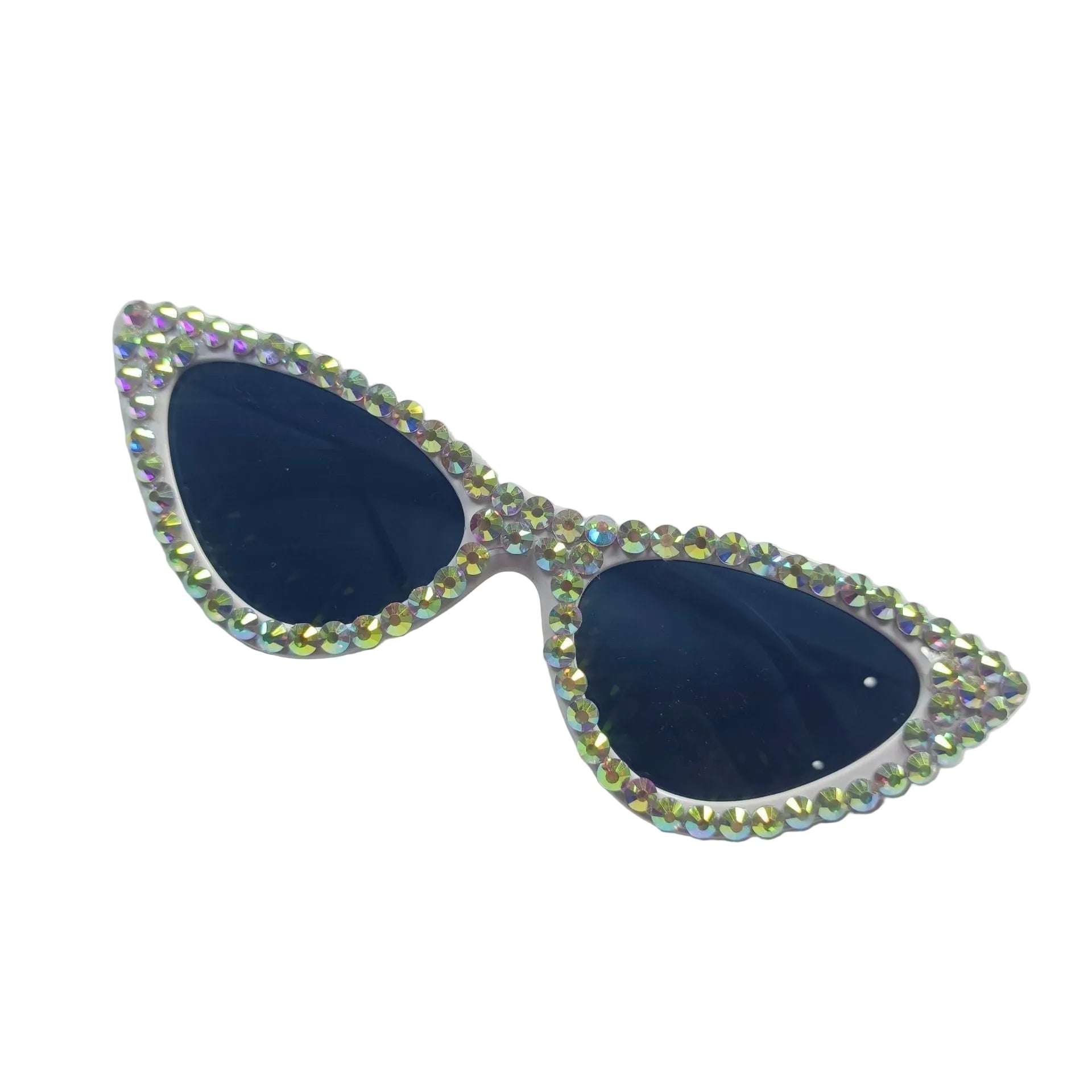Kvinnors Cat-Eye Solglasögon med Glittrande Detaljer 0