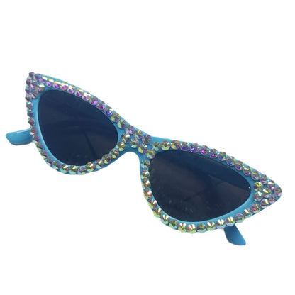 Kvinnors Cat-Eye Solglasögon med Glittrande Detaljer 5