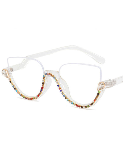 Kvinnors Cat Eye Halvkantsläsglasögon 4