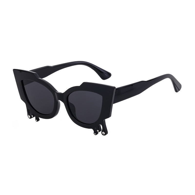 Kvinnors Cat Eye Solglasögon med Unik Design 6