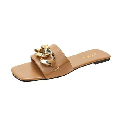 Kvinnors Chunky Sandaler med Kedjedetaljer 0